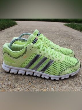Adidas Women's Climacool Revent Neon Green Sneakers Sz 10